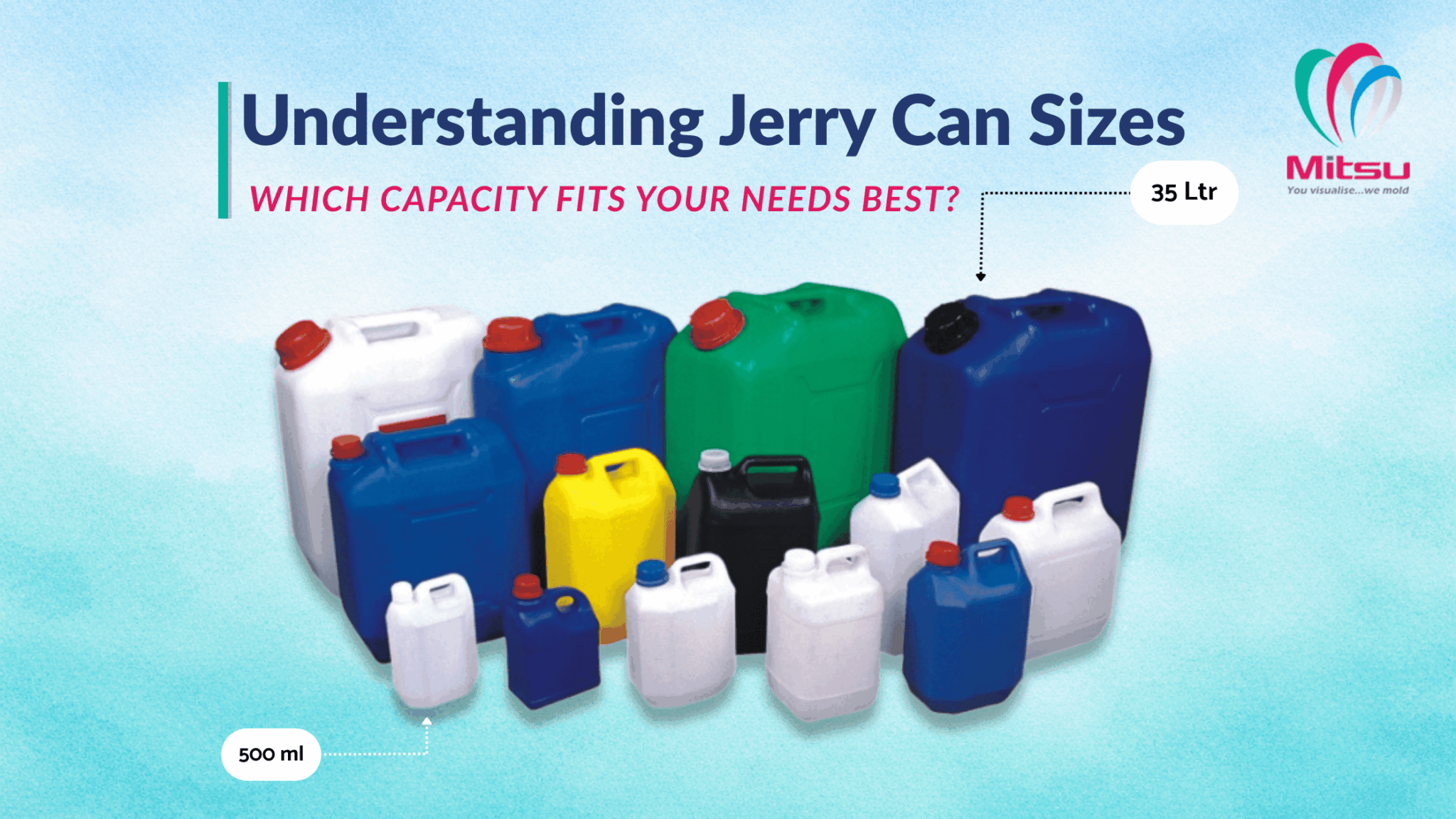 Jerry Can Sizes Explained: Choosing the Right Capacity | Mitsu Chem